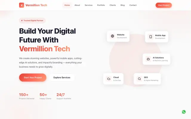 Vermillion Tech website