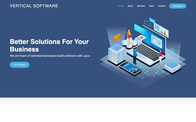Vertical Software website