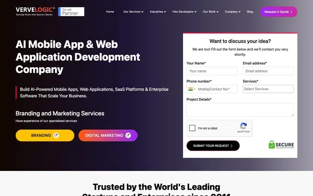VERVE LOGIC LLP website
