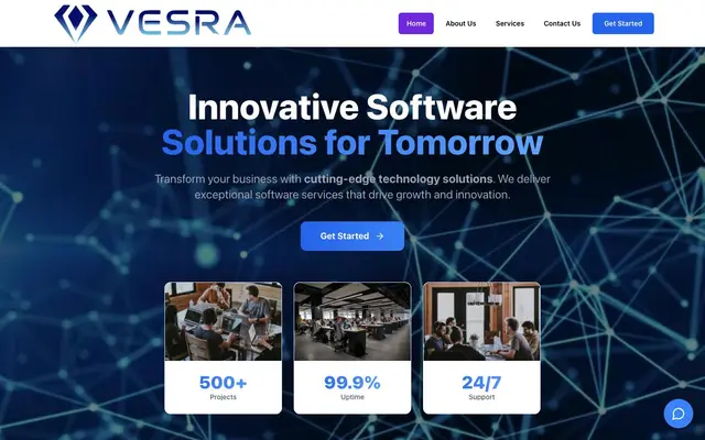 VESRA SOFTWARE SERVICES website