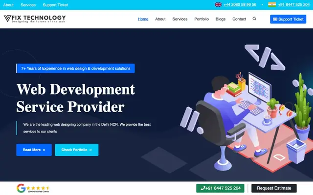Vfix Technology LLP - Best Website Designing & Development Company in Dwarka Delhi website