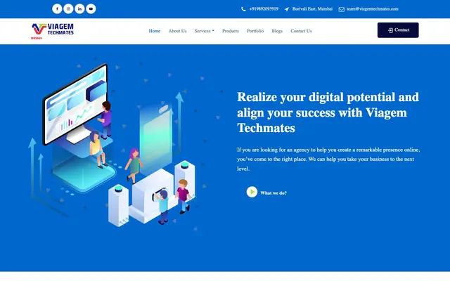 Viagem Techmates LLP website