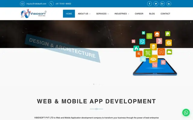VIBIDSOFT PVT LTD website