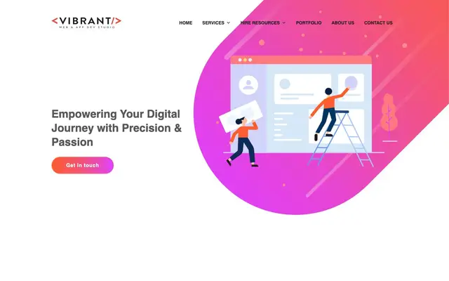 Vibrant Info website