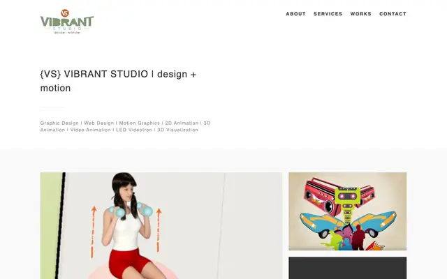 {VS} Vibrant Studio | Design + Motion Graphics Indonesia website