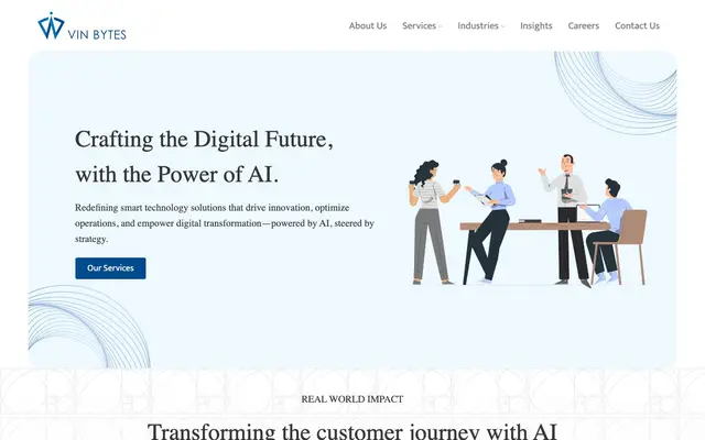 Vin Bytes website