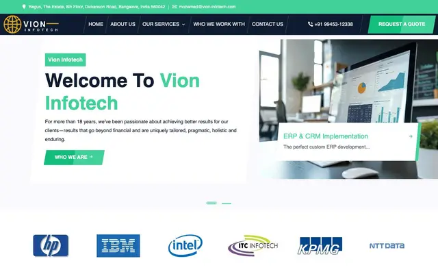 Vion Infotech website