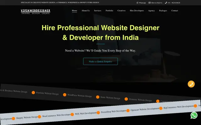 Vipin Web Designer website