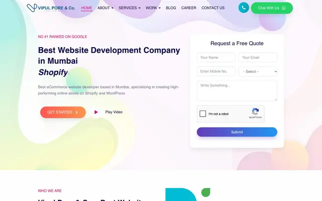 Vipul Pore and Company website
