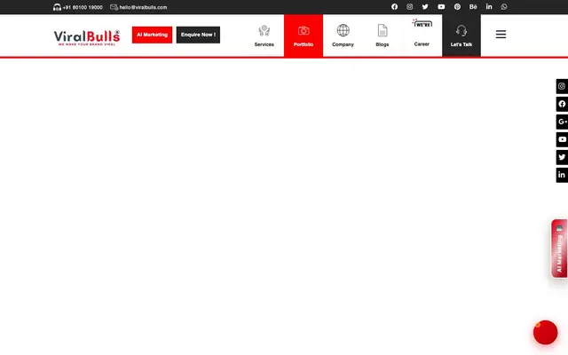 ViralBulls Digital Media website