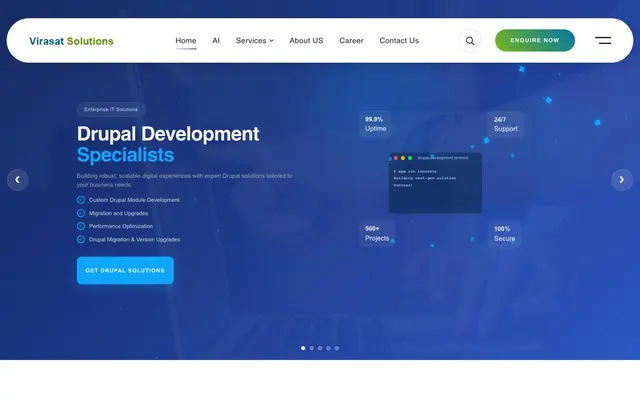 Virasat Solutions website