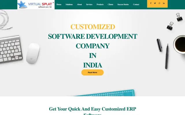 Virtual Splat Software Pvt. Ltd. website