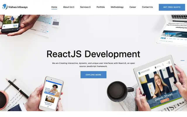 Vishwa Infoways website