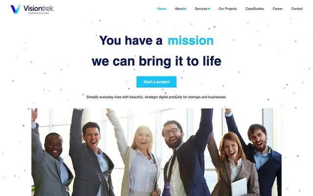 Visiontrek Communication website
