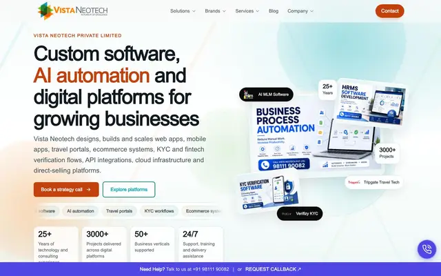 MLM Software & MLM Consultant | Vista Neotech Pvt Ltd website
