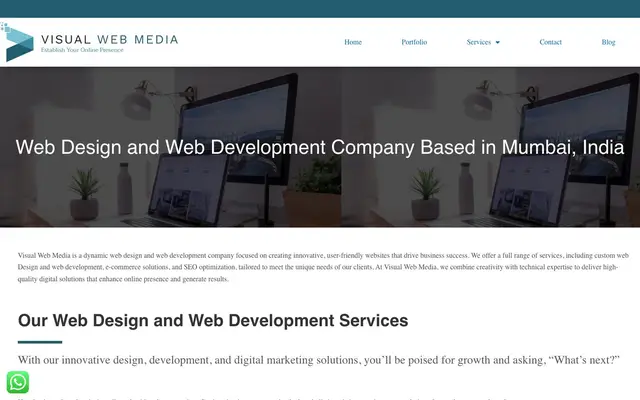 Visual Web Media - Web Design Agency Mumbai website