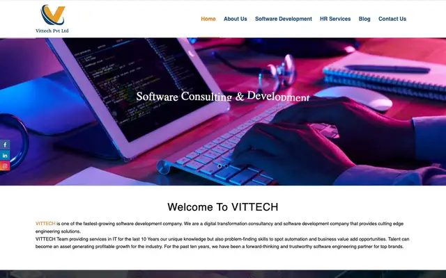 VITTECH PVT. LTD. website