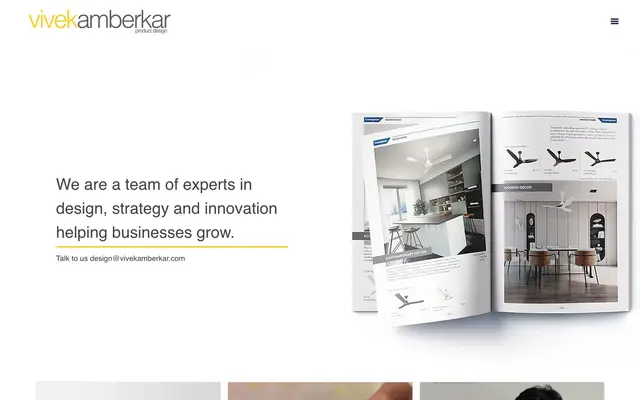 Vivek Amberkar Product Design website