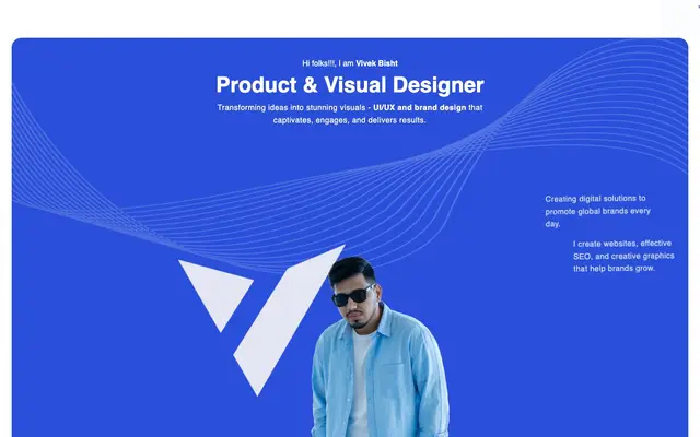 Vivek Bisht - Web Designer website