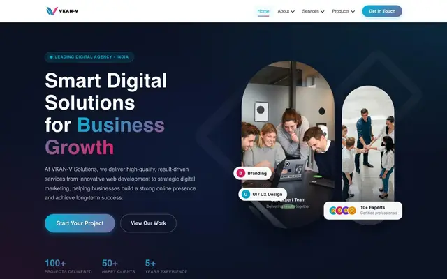 VKAN-V Solutions website