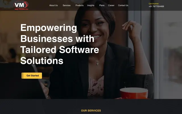 VM3 Tech Solutions LLP website