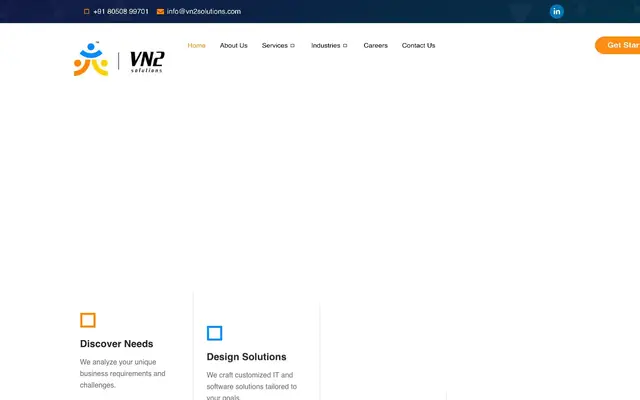 VN2 Solutions Pvt. Ltd. website