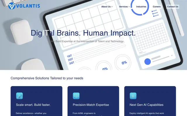 Volantis Technologies Pvt Ltd website