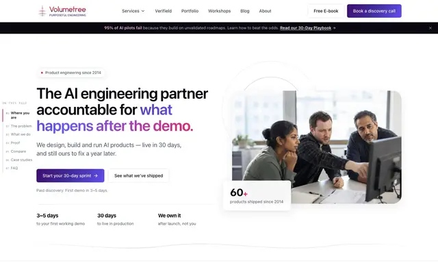 Volumetree website