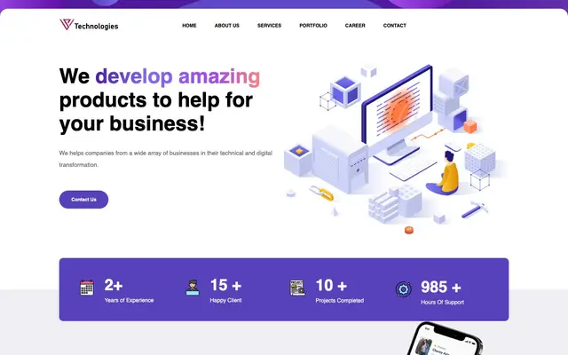 VP Technologies website