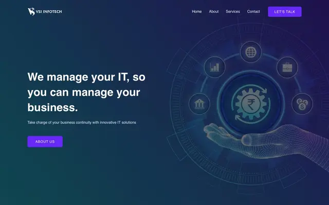 VSI Infotech LLP - Web Application Development and Payment gateway Development Company website