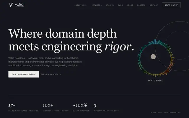 Vatsa Solutions Pvt Ltd website
