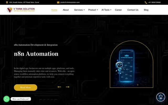 V THINK SOLUTION website
