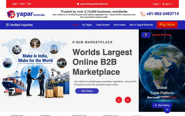 Vyapar Tech India Mumbai website