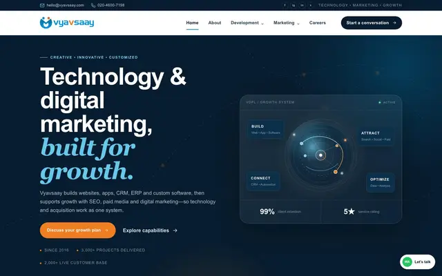 Vyavsaay Digiworld Private Limited website