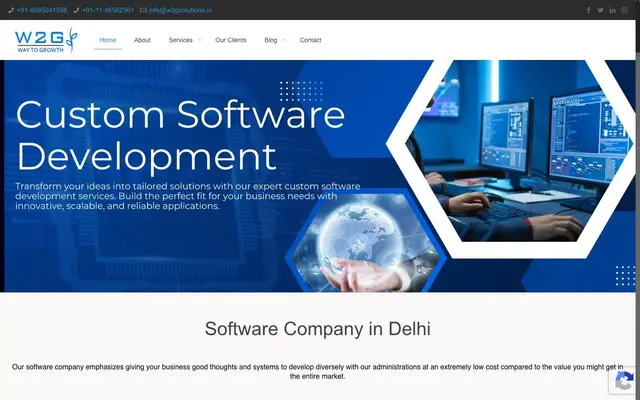 W2G Solutions website