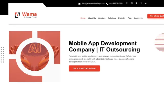 Wama Technology website
