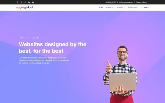 Waytoglobal Solutions website