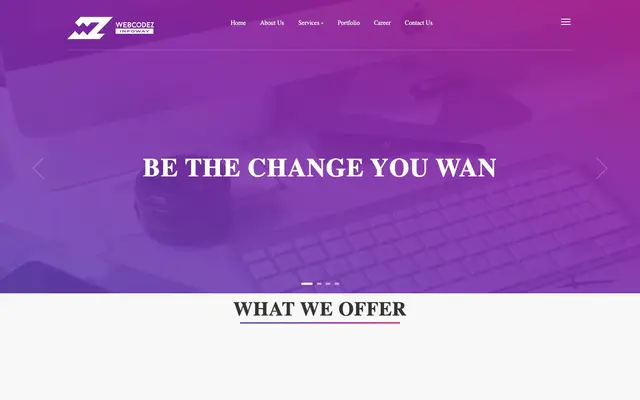 WebcodeZ Infoway website