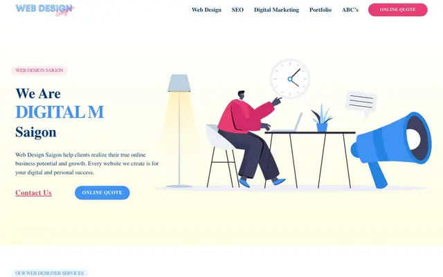 Công Ty Thiết Kế Website Web Design Saigon website
