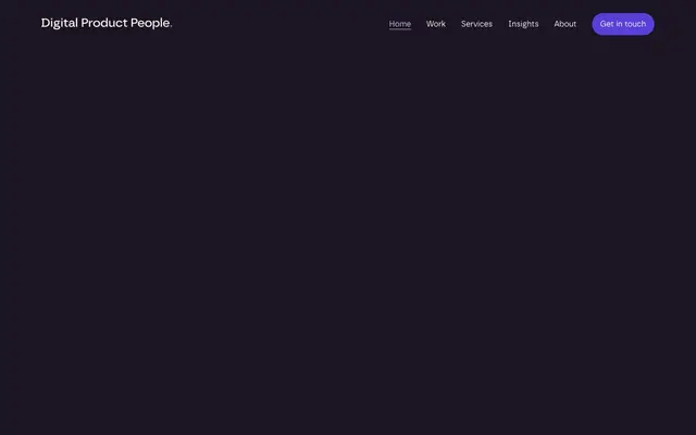 The Digital Product People website