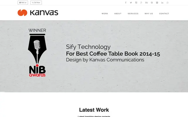 Kanvas Branding Pvt. Ltd website
