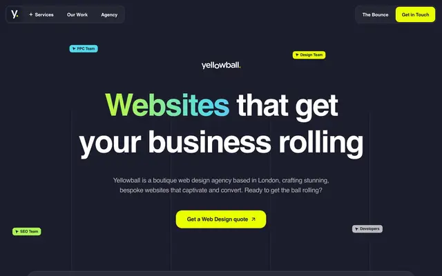 Yellowball - Website Design Agency in London website