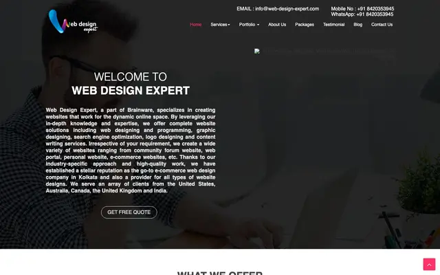 Web Design Expert - Web development and eCommerce Design Company in Kolkata website
