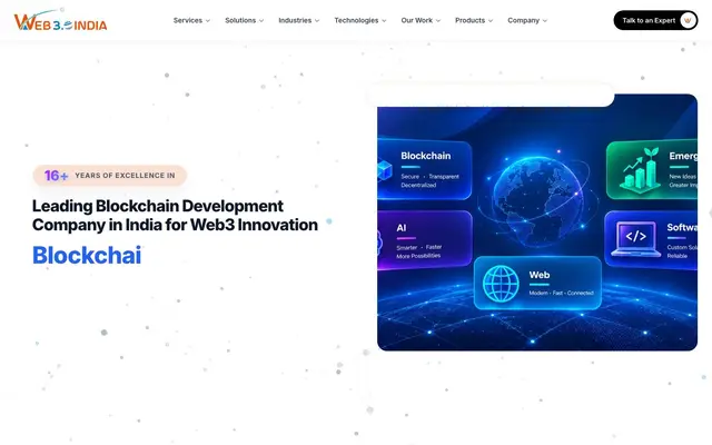 Web 3.0 India | Web 3 & Blockchain Development Company in India website