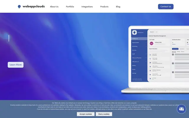 Webappclouds Software Solutions Pvt Ltd website