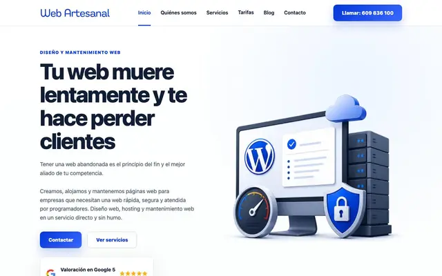 Web Artesanal website
