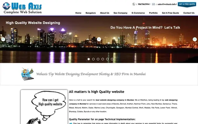 WebAxis website