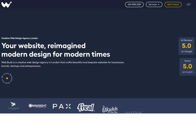 Web Buds website