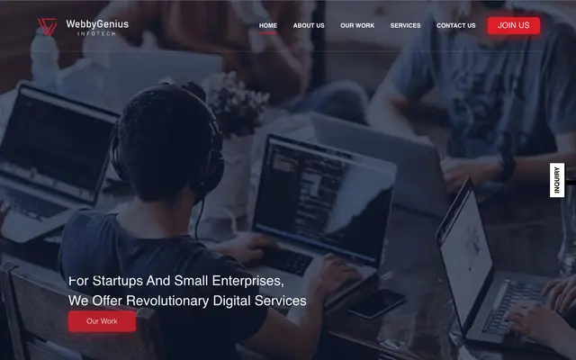 WebbyGenius Infotech Pvt. Ltd. website