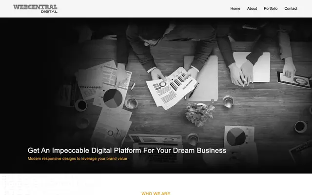 WebCentral Digital website